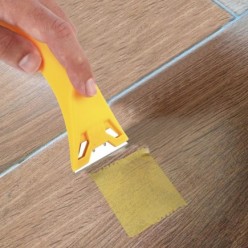 Rascavidrios Plastico Amarillo Hoja 60 mm, Rasqueta Vitroceramica, Rascador Vidrio, Rascador Vitroceramica,