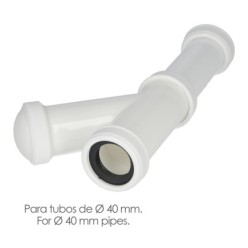 Sifon y Griega Extensible 1-1/2" Salida de Ø 40 mm, Tubo Liso