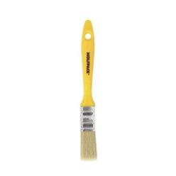 Paletina Profesional Cerda Blanca Ancho 20 mm, Cerdas Naturales Mango Plastico Ergonomico, Brocha Pintor, Pincel Pintura