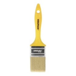 Paletina Profesional Cerda Blanca Ancho 50 mm, Cerdas Naturales Mango Plastico Ergonomico, Brocha Pintor, Pincel Pintura