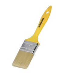 Paletina Profesional Cerda Blanca Ancho 50 mm, Cerdas Naturales Mango Plastico Ergonomico, Brocha Pintor, Pincel Pintura