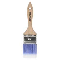 Paletina Profesional Plus Ancho 50 mm, Cerdas Sintenticas PBT, Mango Madera Haya Ergonomico, Brocha Pintor, Pincel Pintura