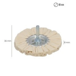 Disco Pulidor De Tela Para Taladro Ø 80mm,