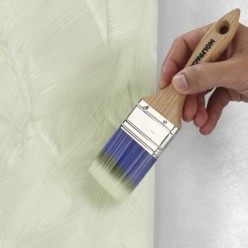 Paletina Profesional Plus Ancho 70 mm, Cerdas Sintenticas PBT, Mango Madera Haya Ergonomico, Brocha Pintor, Pincel Pintura