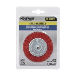 Cepillo Nylon Disco Ø100 mm, 1/4", Lijar y Pulir Madera, Metal, Acero Inoxidable, Cepillo Taladro, Cepillo Pulir, Cepillo Lijar