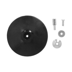 Plato Taladro Nylon Ø 125 mm, Con Espiga Ø 6 mm, Disco Plástico Para Bonete