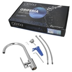 Monomando "Hamburgo" Fregadero Instalacion Facil, Cartucho Cerámico De 35mm,