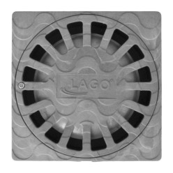 Sumidero Sifónico Pvc  15x15 cm, Salida De Ø 75 / 50 mm, desagüe, Desaguadero, Tragadero, Alcantarilla,