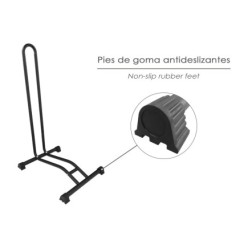 Soporte Para Bicicletas De Suelo, Ancho Rueda 6,5 cm, tacos Antideslizantes, Caballete Bicicleta, Soporte E Bike