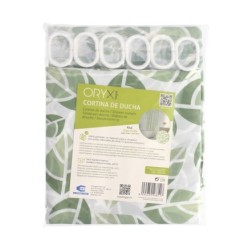 Cortina Ducha Hojas Verdes 180x200 cm, Impermeable