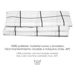 Cortina Ducha Cuadros 180x200 cm, Impermeable