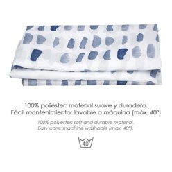 Cortina Ducha Matrix Azul 180x200 cm, Impermeable