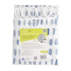 Cortina Ducha Matrix Azul 180x200 cm, Impermeable