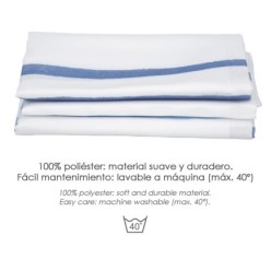 Cortina Ducha Rayas Azules 180x200 cm, Impermeable