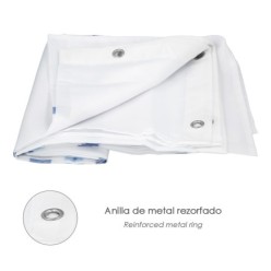 Cortina Ducha Rayas Azules 180x200 cm, Impermeable