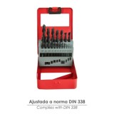 Estuche Brocas Hss Wolfpack 1-10 mm, 19 Piezas al por Mayor | Almacén de Ferretería