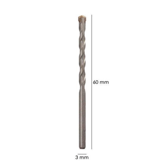 Broca Widia Piedra / Hormigón Ø 3 mm, Din 8039 Punta de Tungsteno, al por Mayor | Almacén de Ferretería