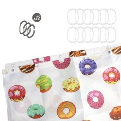 Cortina Ducha Donuts 180x200 cm, Impermeable