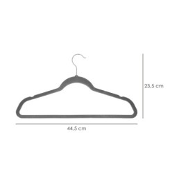 Percha Terciopelo 445 mm, (Pack 10 Piezas)