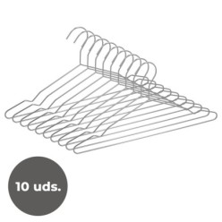 Percha Fina Acero Inoxidable 420 mm, (Pack 10p)