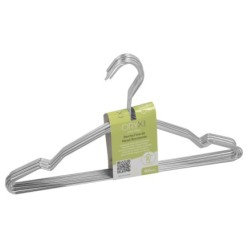Percha Fina Acero Inoxidable 420 mm, (Pack 10p)