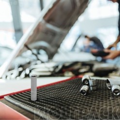 Llave Vaso 1/4" Hexagonal Larga 8 mm, Perfil de 6 caras, Acero Cromo Vanadio, Aristas Redondas