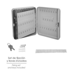 Armario De Seguridad Para Llaves Para 93  Llaves, Armario Seguridad Llaves, Armario Llavero, 6x24x30 cm,