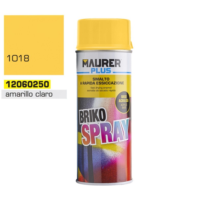 Spray Pintura Amarillo Claro Zinc 400 ml,