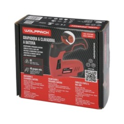 Clavadora Grapadora  Recargable, Pistola Grapas y Clavos, Clavadora a Bateria, 1,500 mAh, 40 Grapas Minuto Con Grapas y Clavos