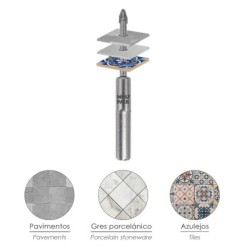 Broca Porcelanicos Duros Ø 10,0 mm,