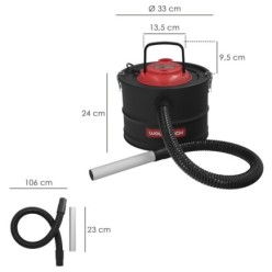 Aspirador Cenizas Wolfpack 1200 Watt, 15 Litros