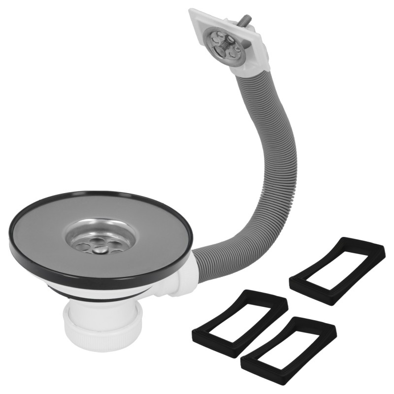 Valvula Fregadero  Ø 115 Mm, 1 1/2"  Altura 40 mm, Con Rebosadero