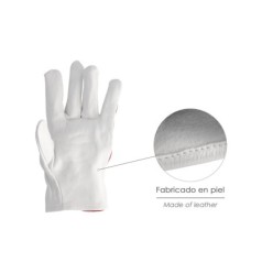 Guantes Piel / Lona Con Colgador 8" Guantes De Trabajo, Guantes De Protección (Par)