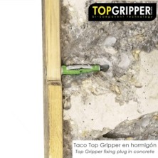 Taco Topgripper Bimaterial Ø 5 mm, (Caja 200 unidades) Taco Anclaje Universal, Taco Hormigon, Taco Pladur, Taco Ladrillo