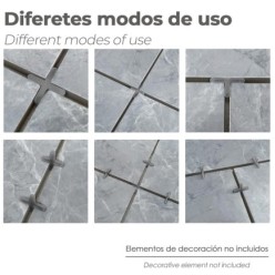 Crucetas Cruz / Separadores Para Suelos Ceramicos 1 mm, (Bolsa 250 Piezas)