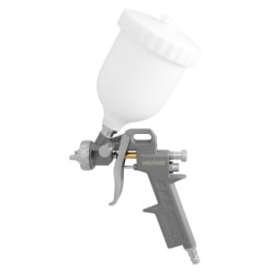 Pistola Pintar Neumática Boquilla De 1,5 mm, Con Depósito Superior 0,6 Litros y  Adaptador Rapido