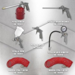 Pistola Pintar Neumática Boquilla De 1,5 mm, Con Depósito Superior 0,6 Litros y  Adaptador Rapido