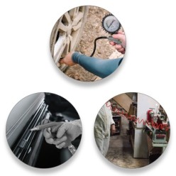 Kit Accesorios Para Compresor 3 Piezas Con Enganche Rapido, Juego de Herramientas Neumaticas Para Compresor,