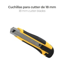 Hoja Cutter 18 mm, (Estuche 10 Piezas) Acero Sk5