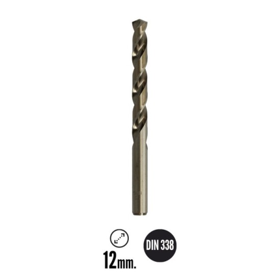 Broca Cobalto Wolfpack Hss Cilindrica 12,00 mm, al por Mayor | Almacén de Ferretería