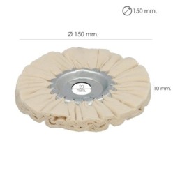 Disco Pulidor De Tela Para Amoladora / Esmeriladora Ø 150 mm,