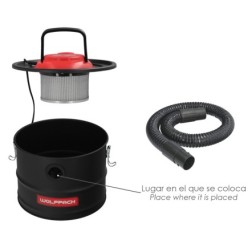 Tubo Con Lanza Para Aspirador De Cenizas Aspirador Cenizas Wolfpack 1200 Watt, 15 Litros (Codigo 07010550)