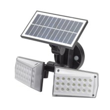 Aplique Solar Led Doble Con Sensor de Movimiento / Crepuscular 450 Lumenes, Protección IP65