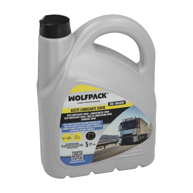 Aceite Lubricante 15w40 Vehículos Pesados 5 Litros,