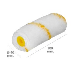 Rodillo Recambio Para Esmalte Acrilico 100 mm,  Set 10 Rodillos, Rodillo poliamida, Rodillo Pintura Acrilica