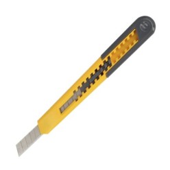 Cutter Profesional Hoja Acero Al Carbono 9 mm, con Clip De Sujeción, Cuter Manualiadades, Cutters Trabajo,