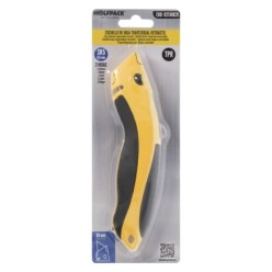 Cutter Con Hoja Retractil De 20 mm, Cambio Hoja Rápido Carcasa De Aluminio Agarre Engomado, Uso Profesional