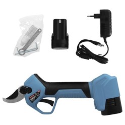 Tijeras Podar A Bateria 16,8 Volt, Con 2 Baterias 2 A/h, Mango Engomado, Ø Corte 40 mm, Con Maletín