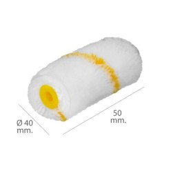 Rodillo Recambio Para Esmalte Acrilico 50 mm,  Set 10 Rodillos, Rodillo poliamida, Rodillo Pintura Acrilica