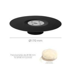 Plato Amoladora Nylon Ø 178 mm, Con Rosca M14, Disco Plástico Para Bonete